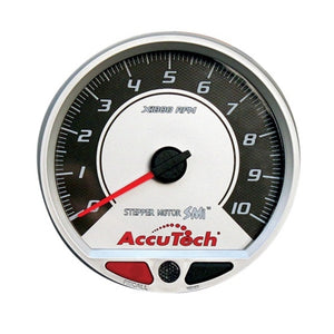 Longacre 44381 AccuTech SMi 4-1/2 Inch Memory Tachometer, Silver Face